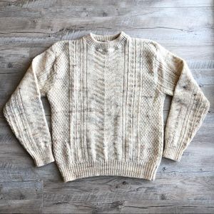Pendleton Vintage 100% Mixed Wool Cable Knit Sweater